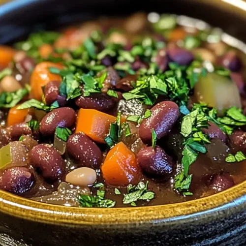 Purple Black Bean Soup