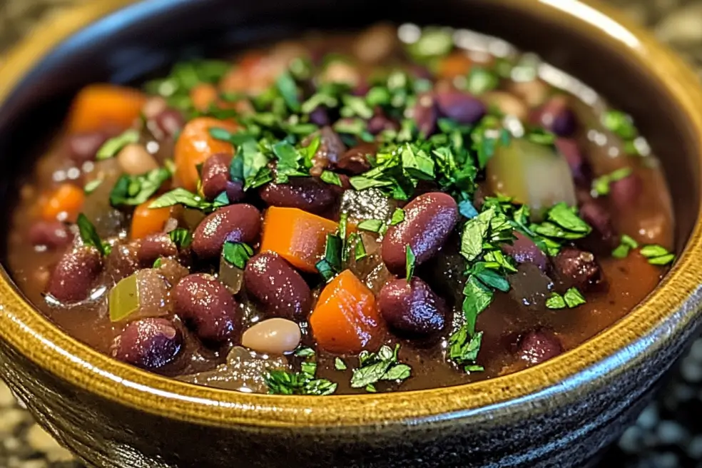 Purple Black Bean Soup