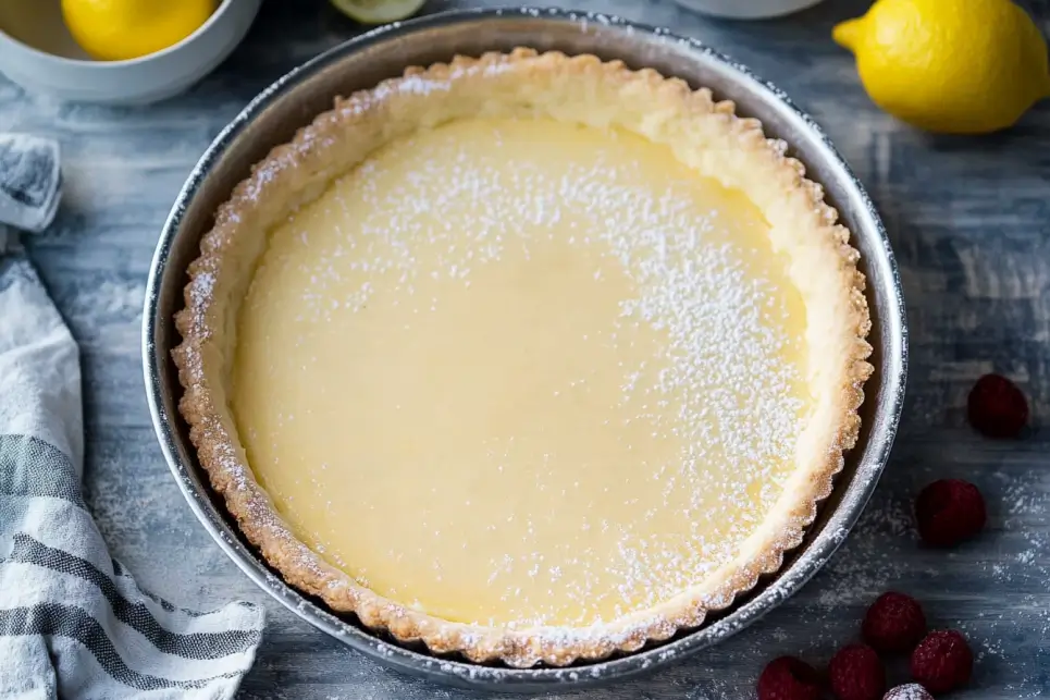 Make the Crust of lemon tart