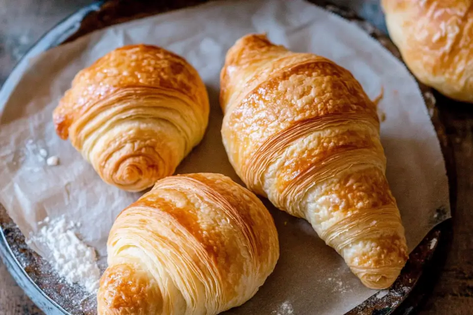 Vegan Puff Pastry Croissants