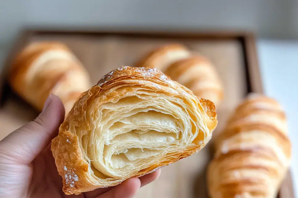 Vegan Puff Pastry Croissants