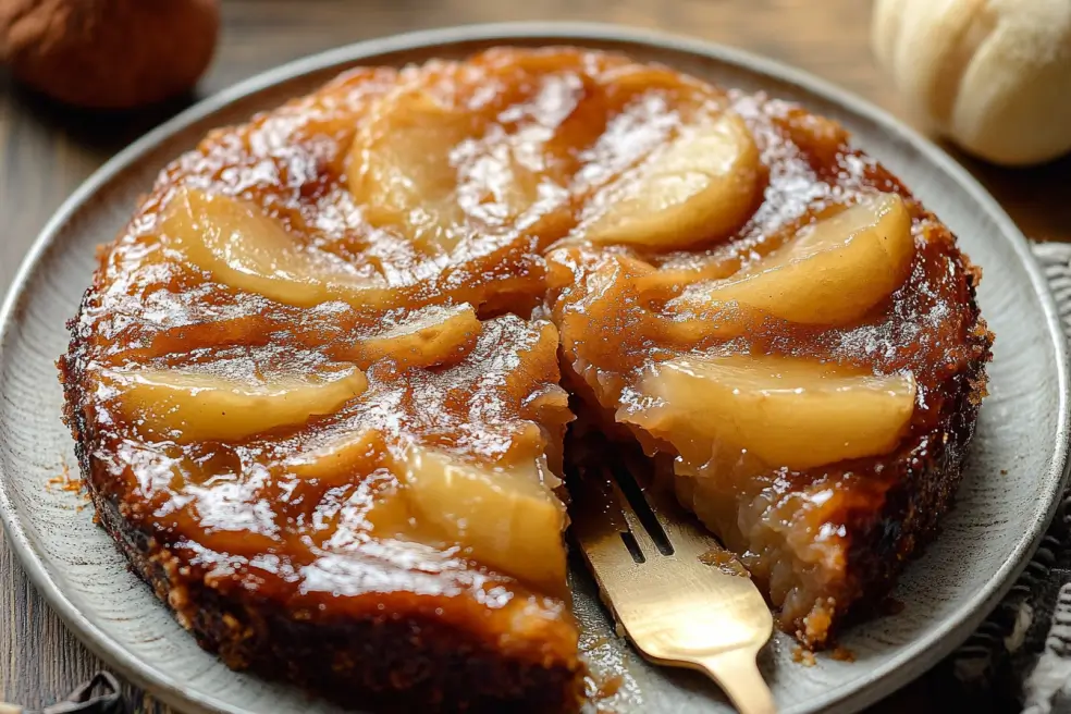 Vegan Upside Down Apple Cake