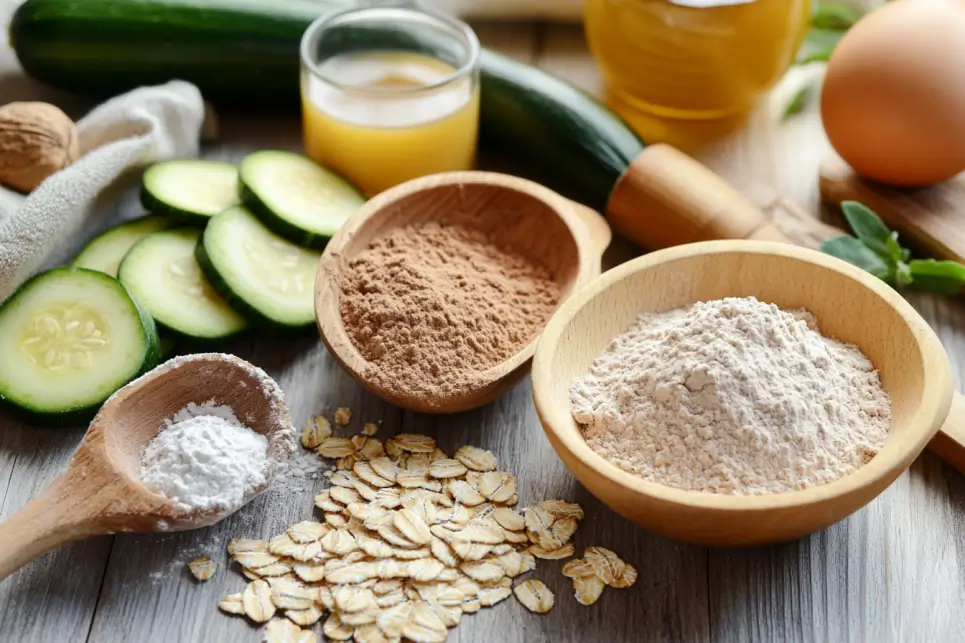 Vegan Zucchini Muffins with Oats