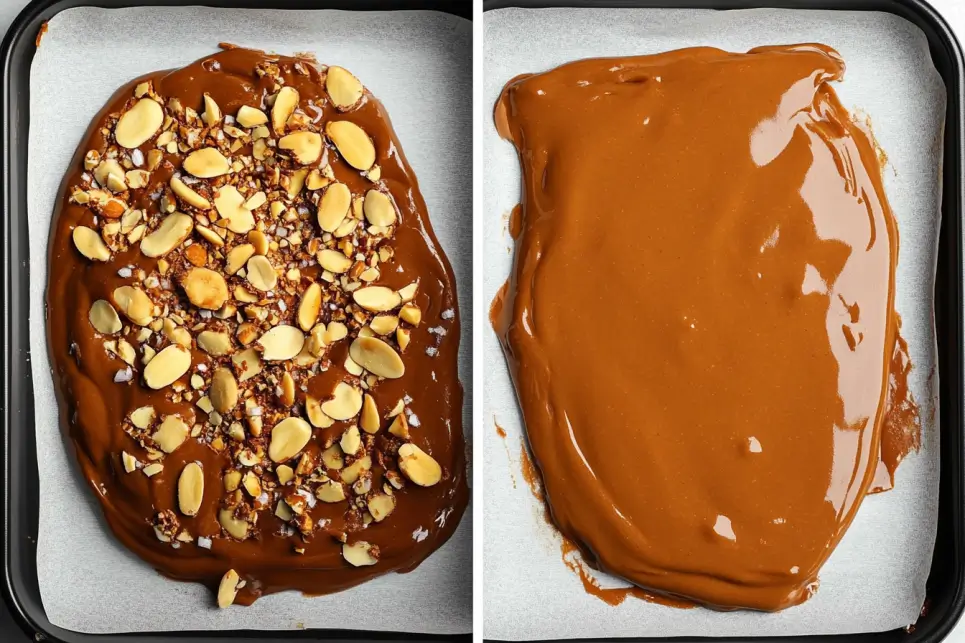 Pour and Spread the Toffee