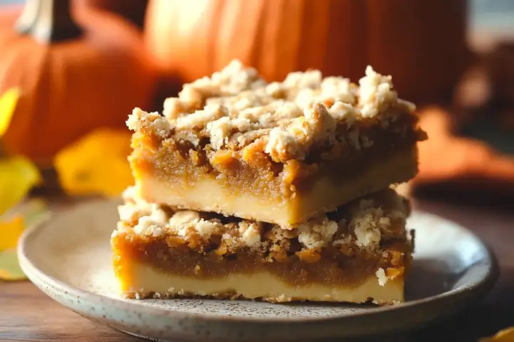 Pumpkin Crumble Bars