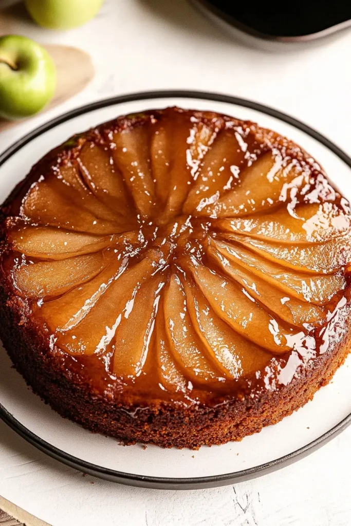 Vegan Apple Upside Down Cake