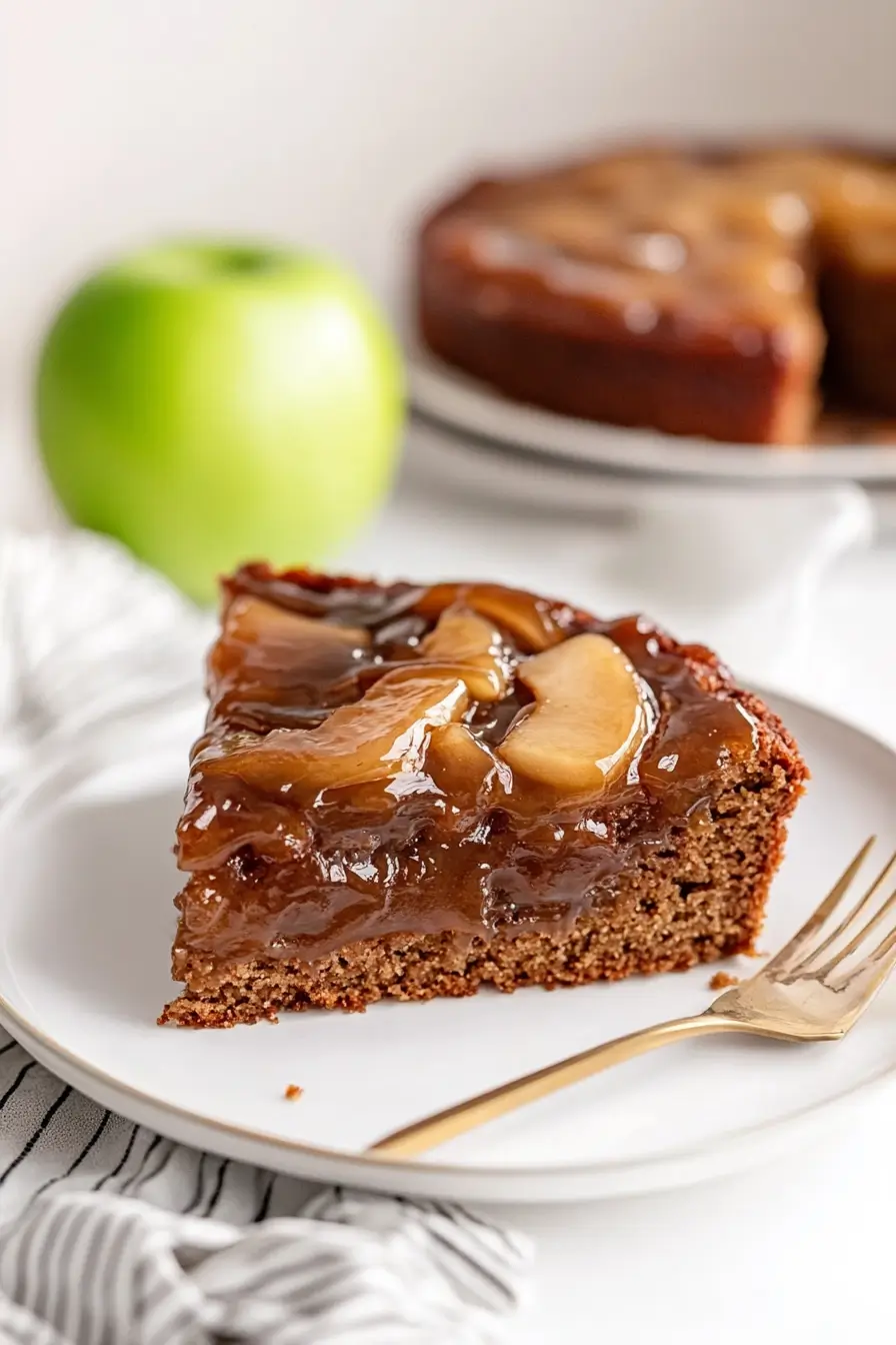 Vegan Apple Upside Down Cake