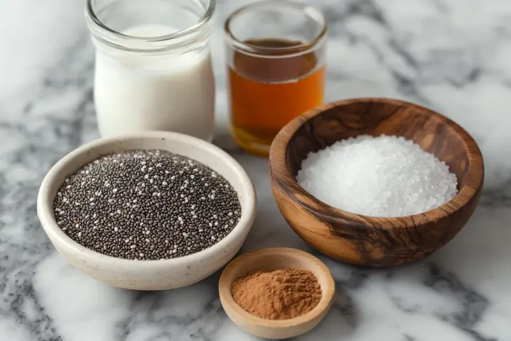 Ingredients Needed for Vegan Chia Seed Pudding