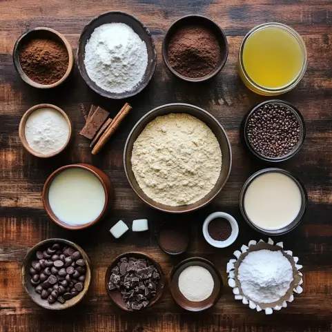 Ingredients for the Best Vegan Chocolate Cake