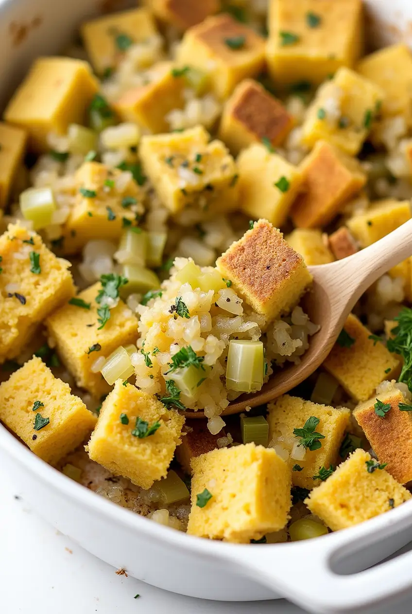 Vegan Cornbread Stuffing