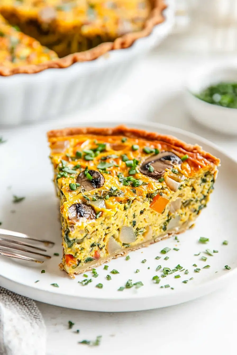 Vegan Crustless Quiche