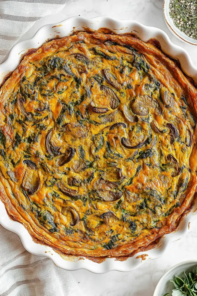 Vegan Crustless Quiche