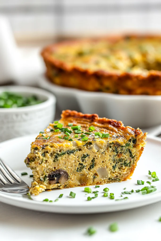 Vegan Crustless Quiche