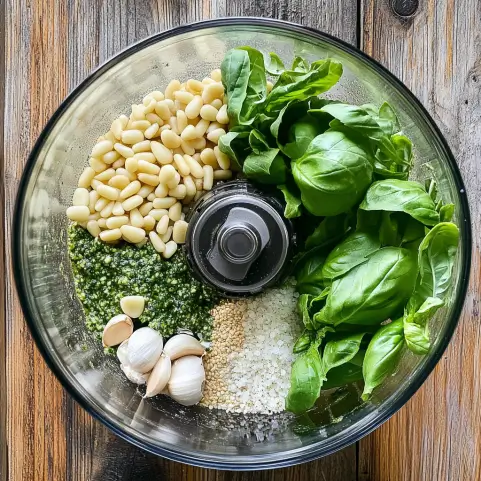 Blend the Ingredients Vegan Lemon Pesto