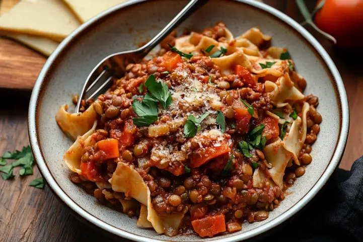 Vegan Lentil Bolognese