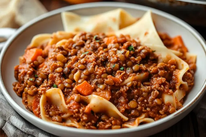 Vegan Lentil Bolognese