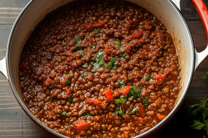 Vegan Lentil Bolognese