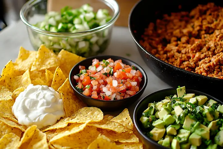 Ingredients for the Best Vegan Loaded Nachos