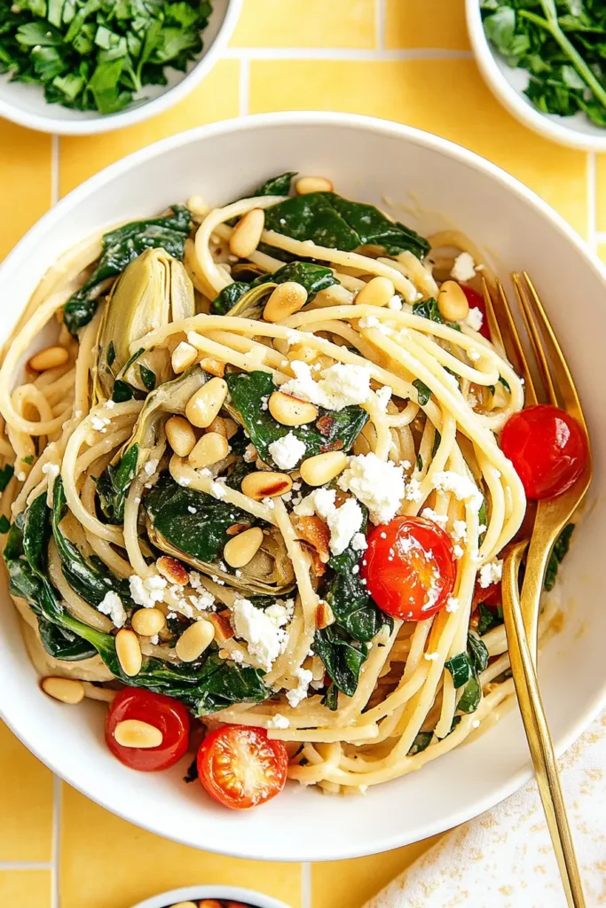 Vegan Mediterranean Pasta