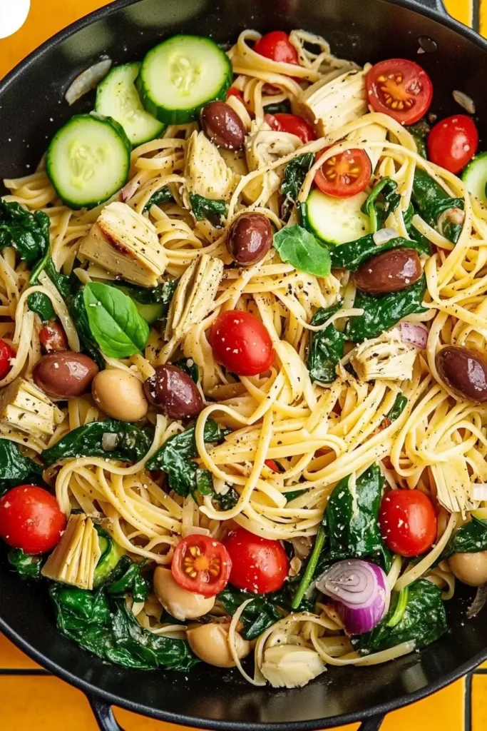 Vegan Mediterranean Pasta