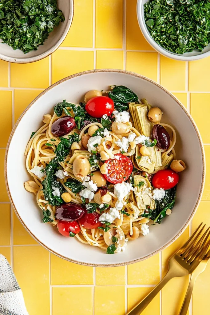 Vegan Mediterranean Pasta