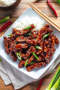 Vegan Mongolian Beef