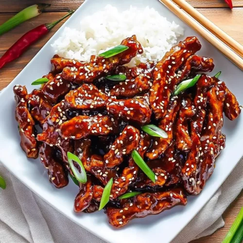 Vegan Mongolian Beef