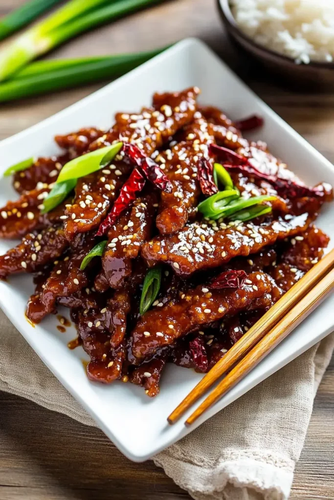 Vegan Mongolian Beef