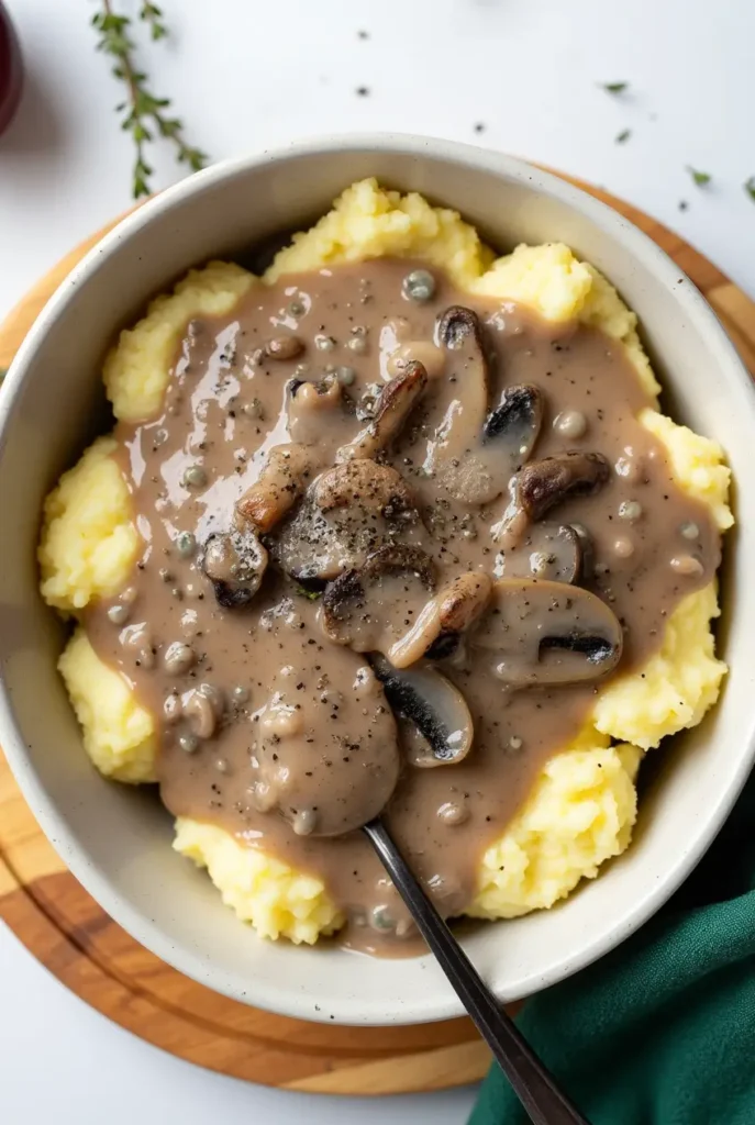 Ingredients for Vegan Mushroom Gravy