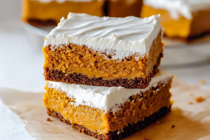 Vegan Pumpkin Cake Bars