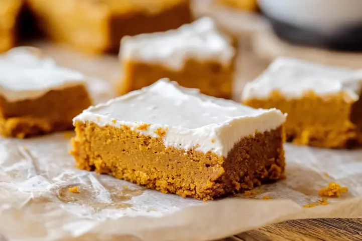 Vegan Pumpkin Cake Bars