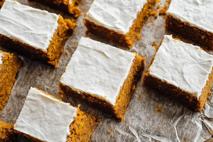 Vegan Pumpkin Cake Bars