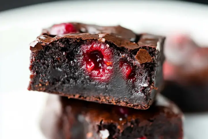 Vegan Raspberry Brownies