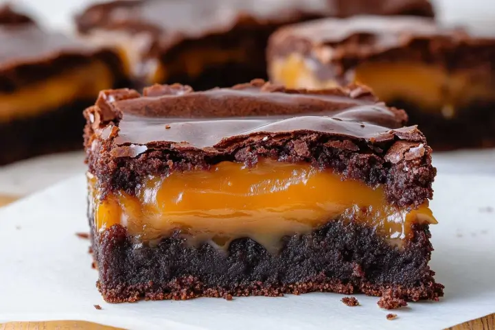 Vegan Salted Caramel Brownies