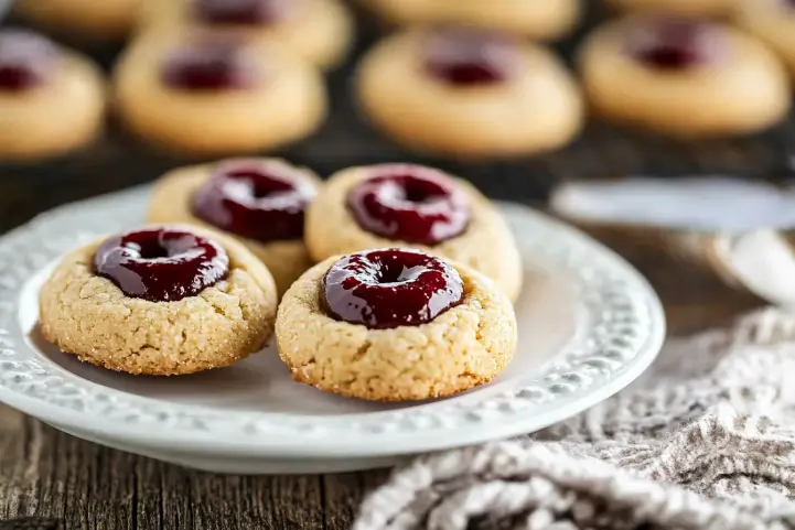 Vegan Thumbprint Cookies