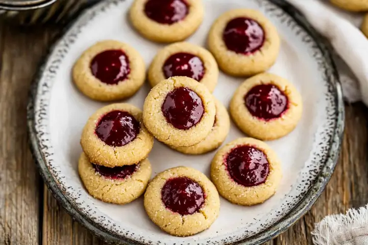 Vegan Thumbprint Cookies