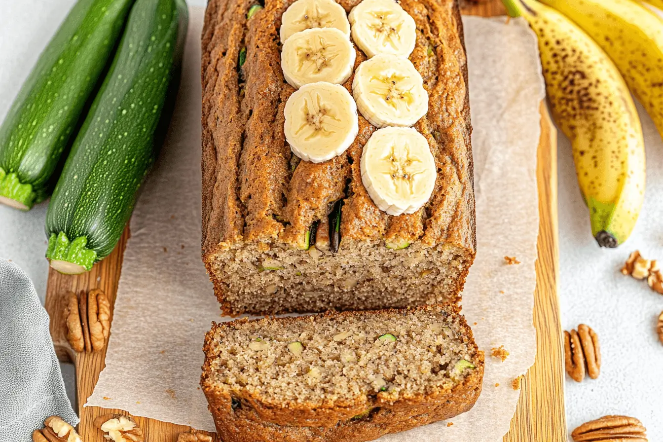 Vegan Banana Zucchini Bread