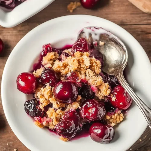 Vegan Cherry Crumble