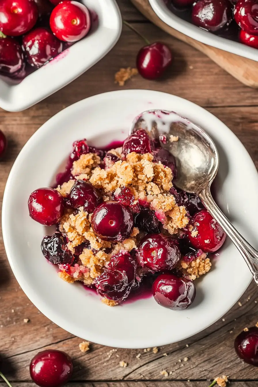 Vegan Cherry Crumble