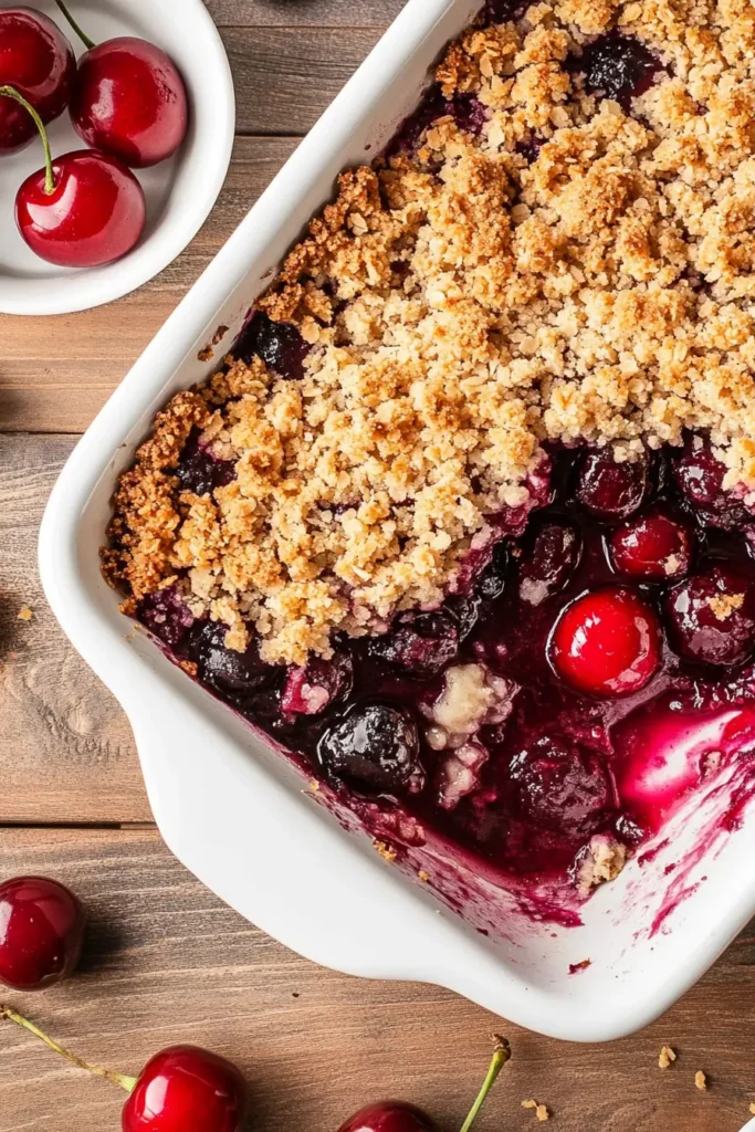 Vegan Cherry Crumble