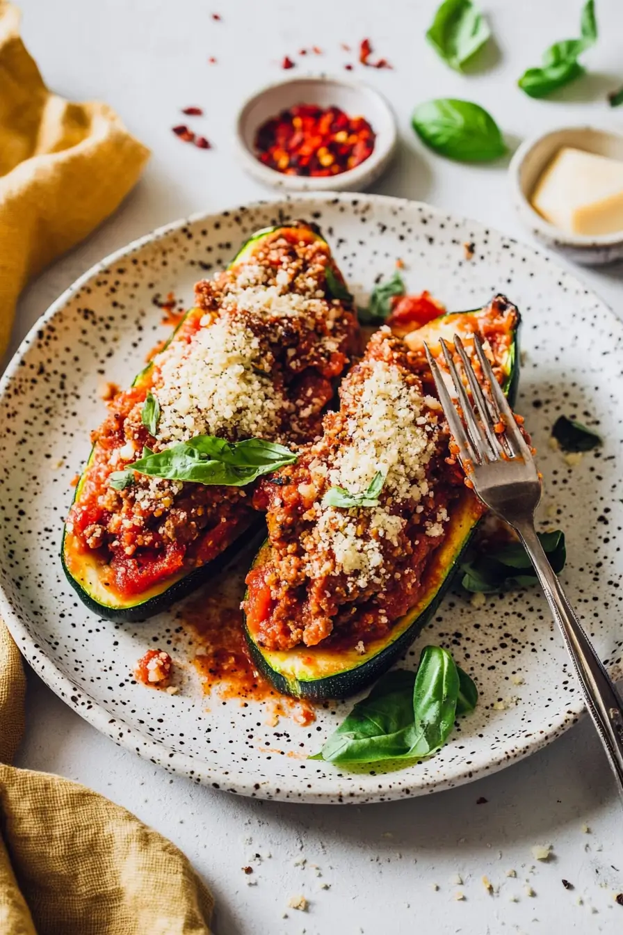 Vegan Zucchini Boats