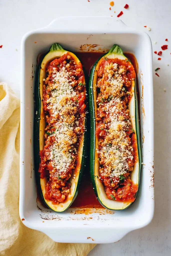 Vegan Zucchini Boats